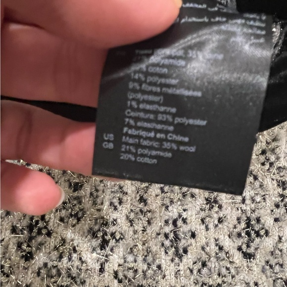 BNWT Sandro Velvet Trimmed Metallic Jacquard Skirt - Picture 5 of 13